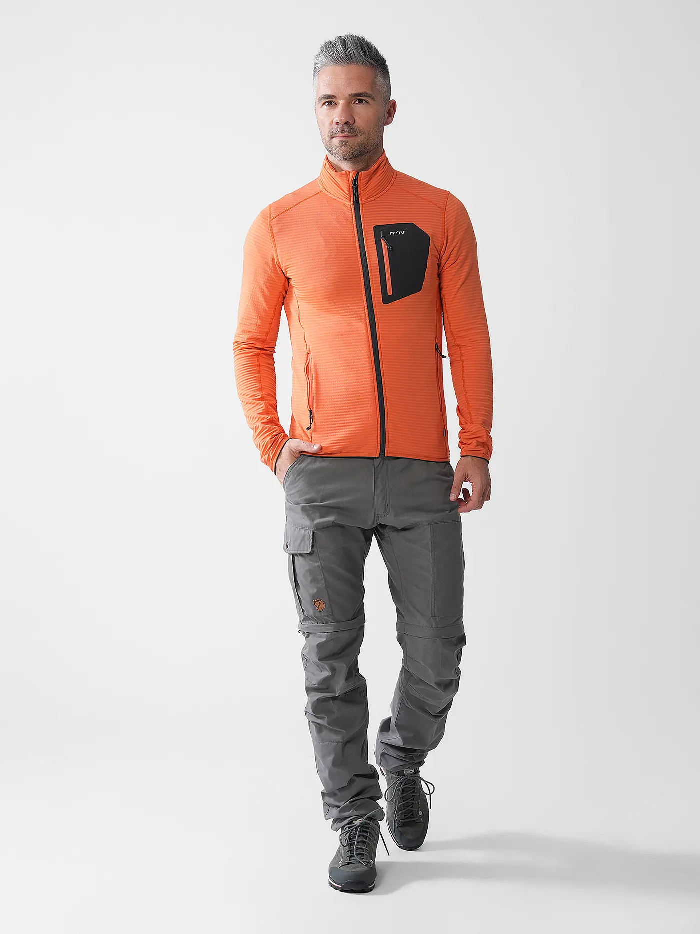 MERU |  Herren Fleecejacke Rudersdal | koralle